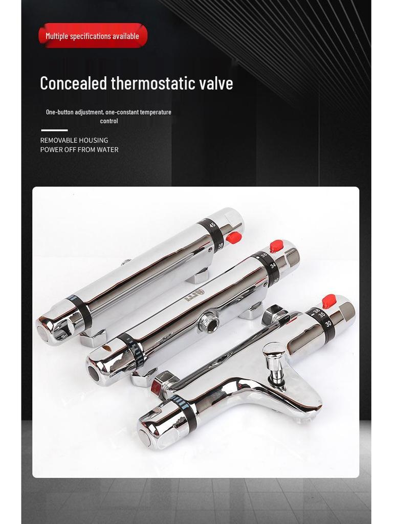 All-Copper Concealed Thermostatic Shower Mixer Valve for Solar Water Heater