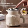 Ceramic Brewing Teapot Household Tea and Water Separation Single-pot Tea Set Light Luxury Flower Teapot Piaoyi Pot with Filter