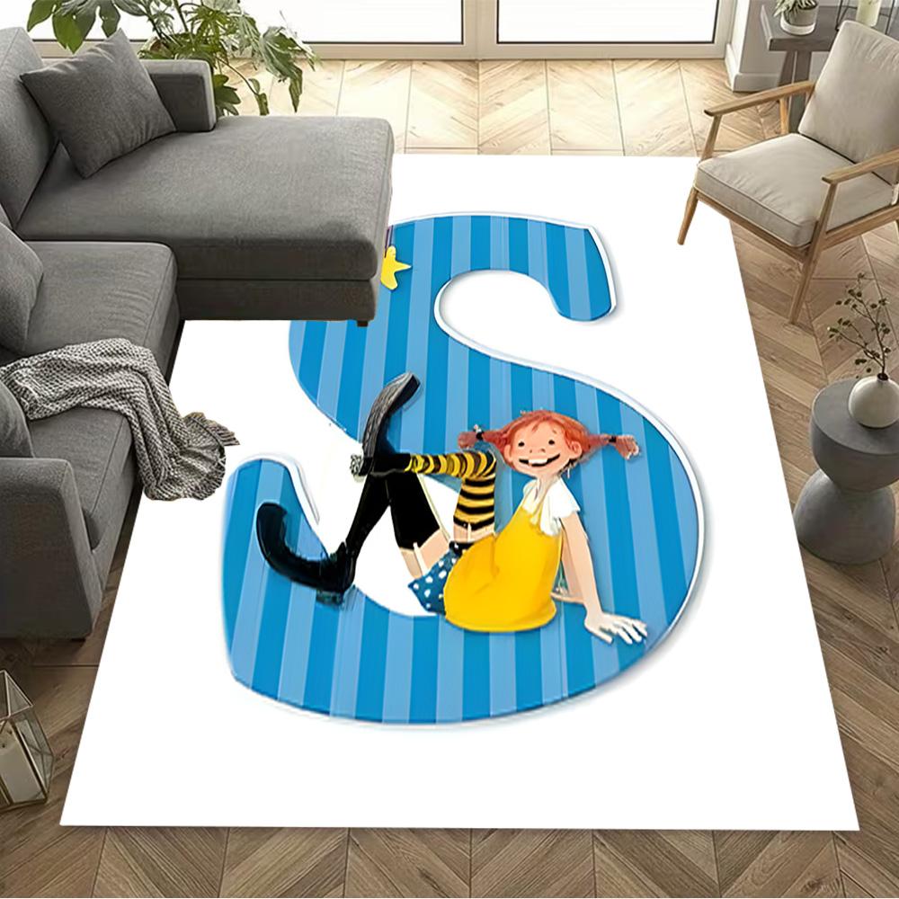 Pippi Adventures Floor Rug Office Rug Design for Game Room Balcony Playrooms Decorate room Anti-slip Rug Anime Office Decor Spiritual Gift