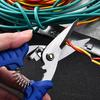 DFsucces All-Purpose Scissors, Powerful Electrician's Scissors, High Hardness Stainless Steel, Cuts Electric Cords and Metal, Labor-Saving Work