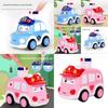 Plastic Pressing Police Car Toy For Kids With Push Drive And Visual Development