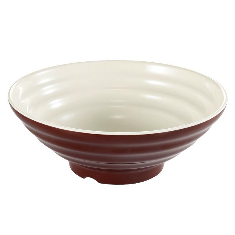 Net Celebrity Melamine Ramen Bowl: Two-Tone Creative Design, Large, Ideal for Mala Tang and Rice Noodles