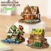 Micro Brick Creative Building Block Forest Tree House DIY Puzzle Educational Assembly Construction Toys for Girls Kids Children