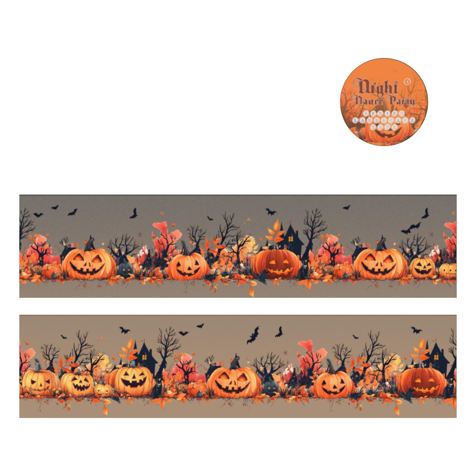 

Набор ПЭТ-лент Midnight Masquerade - 6 лент на тему Хэллоуина в темных тонах для украшения журналов и готического скрапбукинга One Size