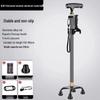 Folding Telescopic Walking Cane: Non-slip, Anti-fall, Lightweight Stick for Seniors & Patients