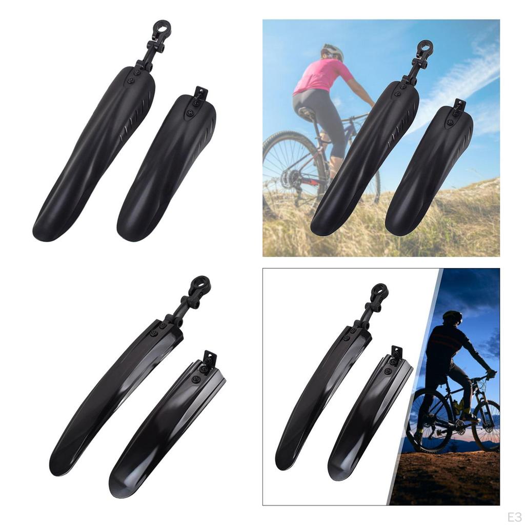 2 Pieces Adjustable Bike Fenders Mudflap Easy Installation Widen Tire Mudguards Mudguard Set