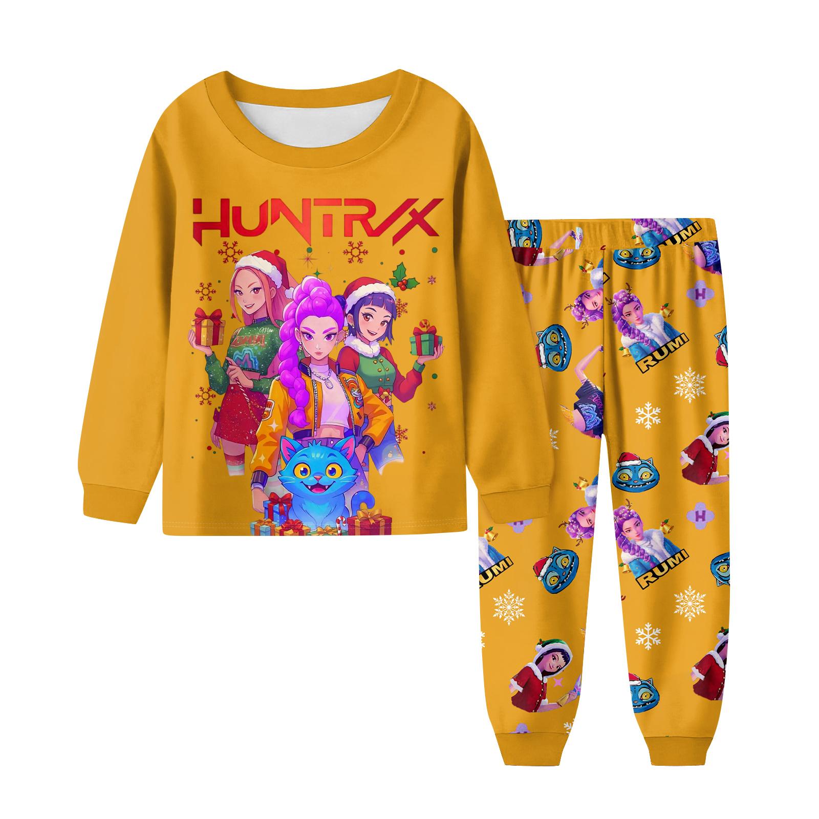 

Детский модный костюм юбка топ с круглым вырезом и длинными рукавами брюки 160 жёлтый