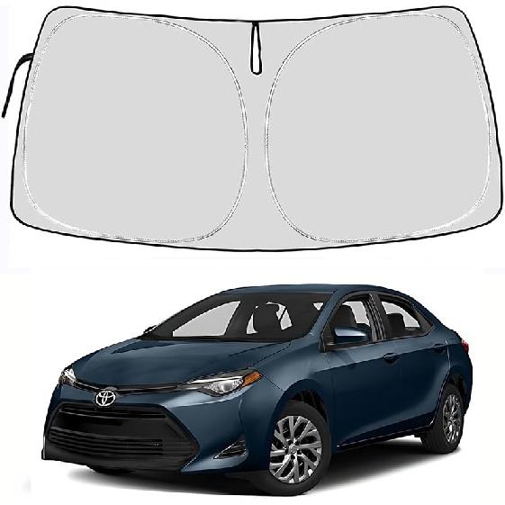Toyota Corolla Windshield Sun Shade Cover For 2014-2025 Toyota Corolla 4-Layers Front Window Shade 240T Sunshade Sun Visor Protector Foldable Blocks