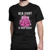 Fight Is Our Fight Breast Cancers  Men's T Shirts  Creative Tees Short Sleeve Round Collar T-Shirt 100% Cotton Printing Clothes