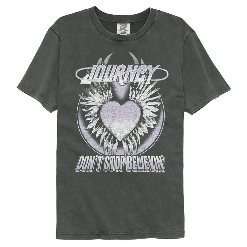 Journey - Dont Stop Believin Heart - American Classics - Solid Gray Short 140