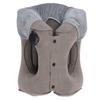 Inflatable Neck Pillow Gray Multifunctional PVC Flocking Inflatable Neck Rest Pillow for Travel