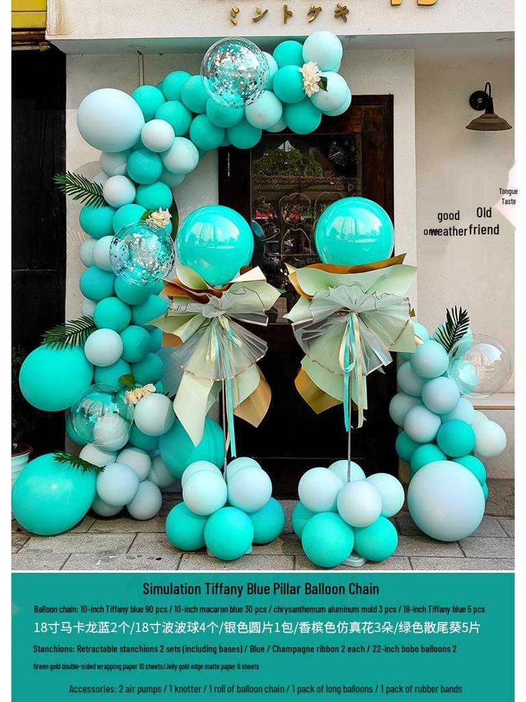 Graduation & Event Balloon Arch Decoration for Yoga Studio or Storefront Background