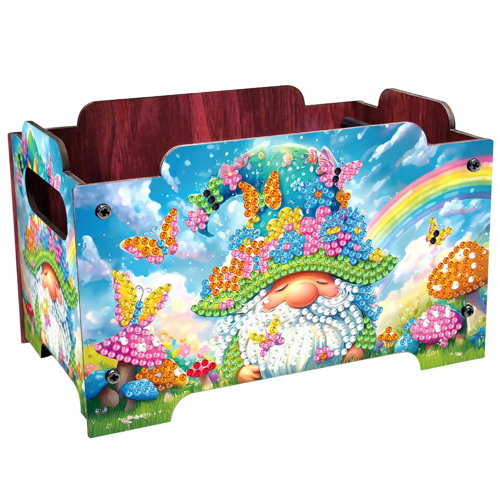 DIY Diamond Painting Rhinestones Decorative Storage Box Crystal Mosaic Storage Container Handmade Storage Clutch for Home Decor