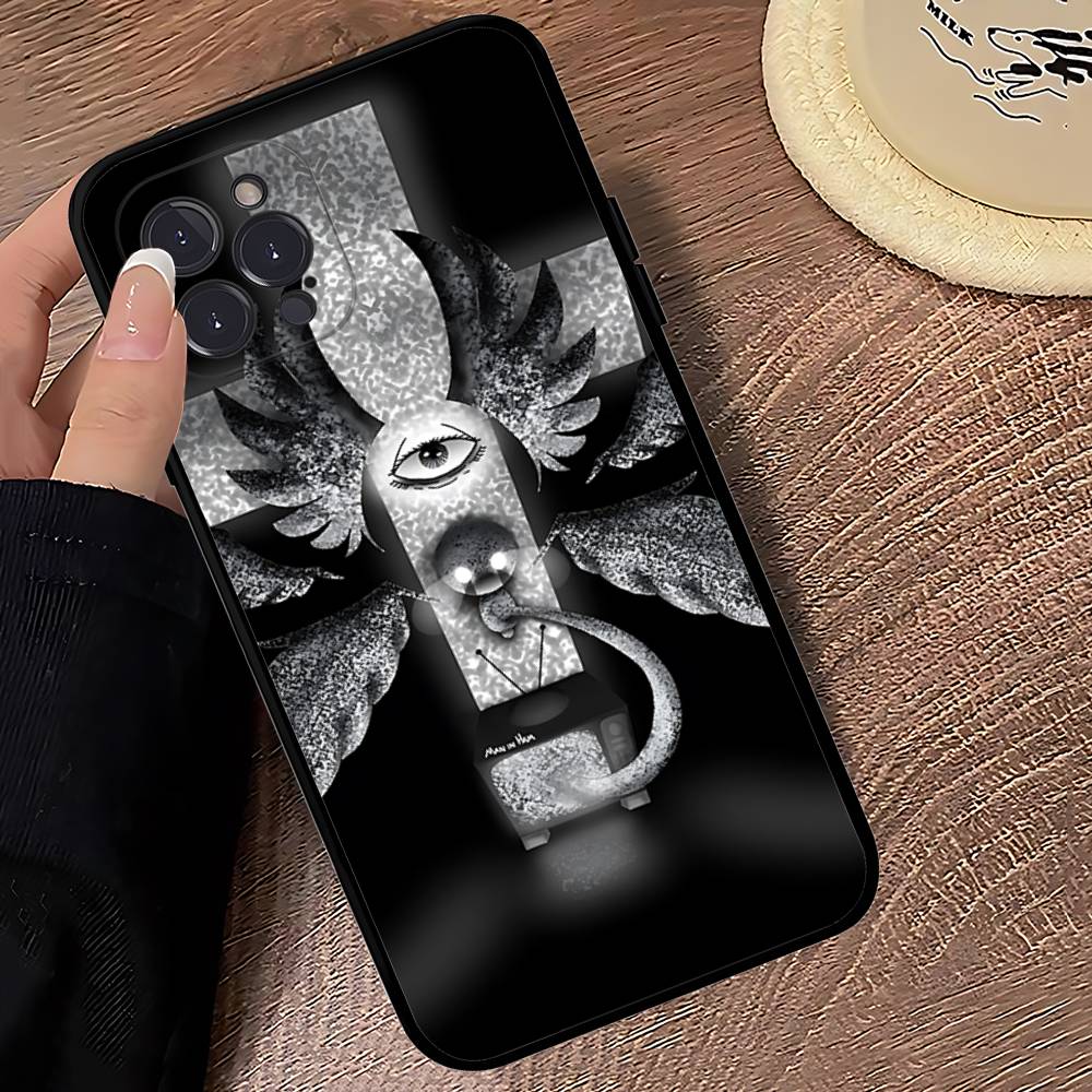 Game The Binding Of I-Isaac Black Soft Phone Case For IPhone 16 15 14 13 11 12 17 Pro Max Mini Plus
