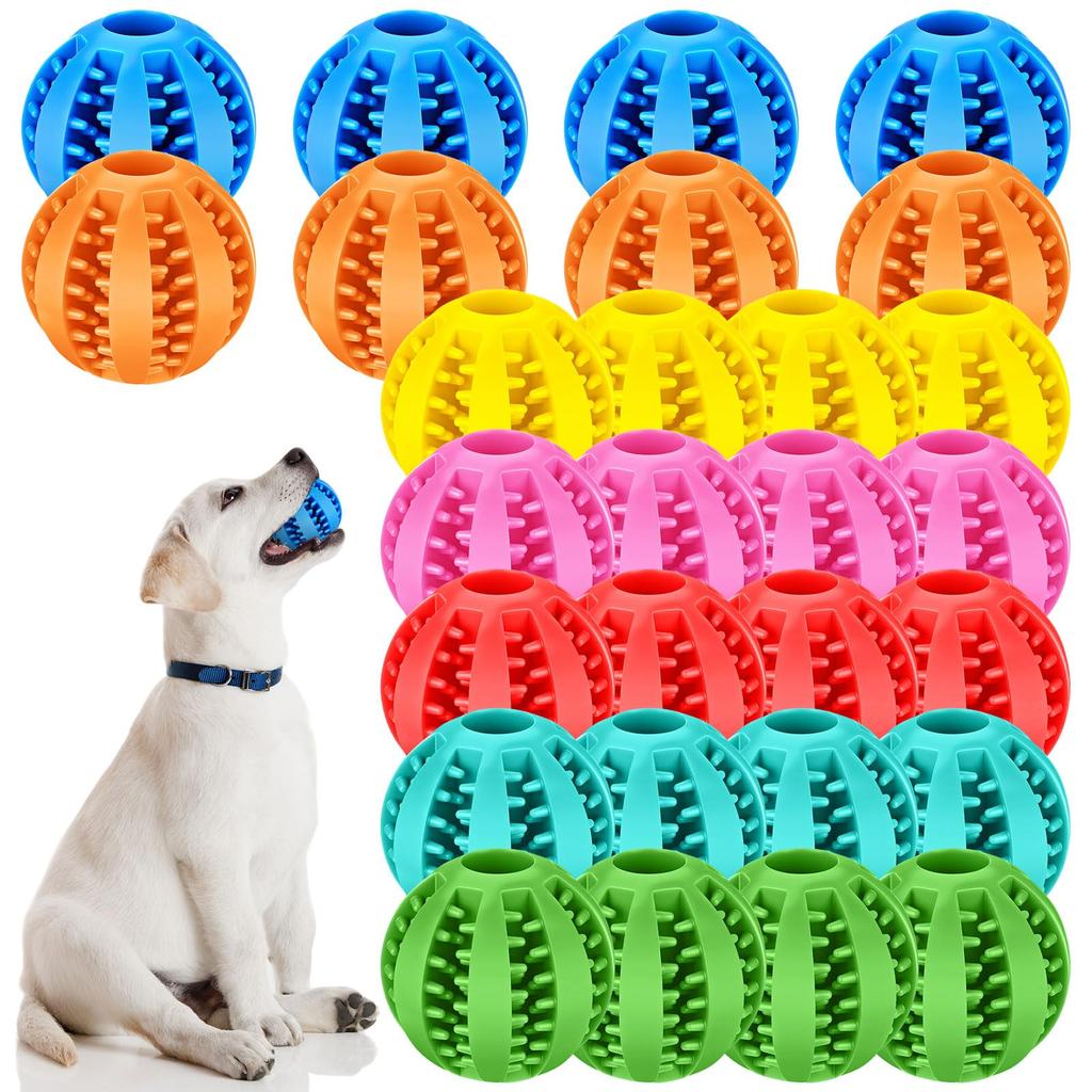 OEM ODM Tough Durable Natural Rubber Teeth Cleaning Interactive Ultra Pet Dog Chew Ball Toy