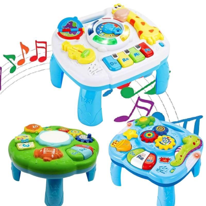 Colorful Ocean Animal Learning Table For Toddlers With Music And Lights For Fun Playtime