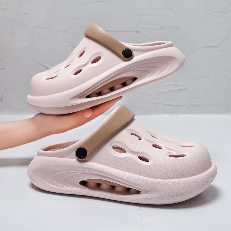 

Премиальные летние сандалии с толстой подошвой и противоскользящим покрытием для мужчин и женщин - Без запаха, Охлаждающий комфорт со съемной амортизацией. Size 38-39