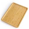 Bamboo Tray 1PC Dried Fruits Fruit Dessert Sushi Hotpot Compartment Container Coffee Table Snacks Rectangle Divided Tray