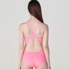 Loseuteuinseoul Strawberry Pink Catchback One-Piece Swimsuit