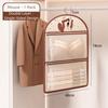 with Hanger Foldable Clothing Hanging Bag Large Capacity Net Bag  Wardrobe Organizer