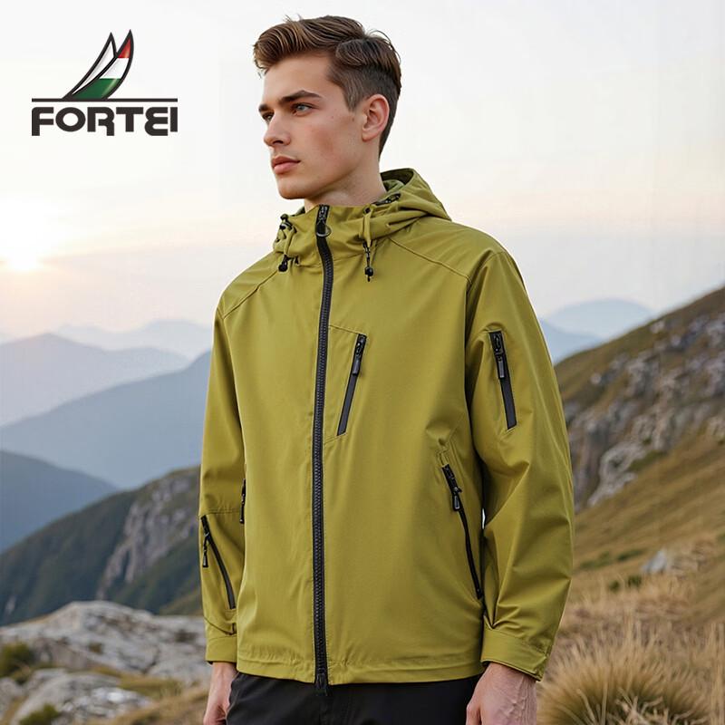 Men s Outdoor Windproof Hooded Jacket XL