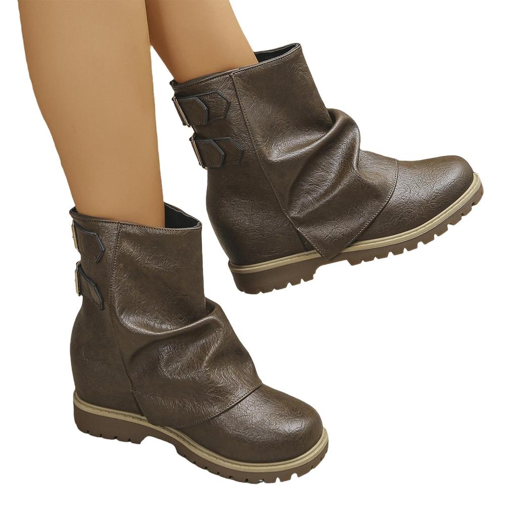 Women's Fashion Low Top Boots for Fall Winter