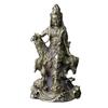 Antique Alloy Buddha Statue Collection Free Guanyin Home Desktop Decorative Crafts Decoration Sitting Style Avalokitesvara