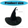 Witch Hat 36cm High Pointed Wizard Hat Halloween Dress up Hat Witch Costume Accessories for Women Men Masquerade Cosplay