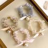 High Elasticity Bow Hair Rings Sweet Bow Design Lace Hair Accessories Hair Ties  For Women
