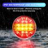 LED Truck Tail 12V 24V Round Tail Signal Brake Red and Yellow Light, Lamp, Light, Light,