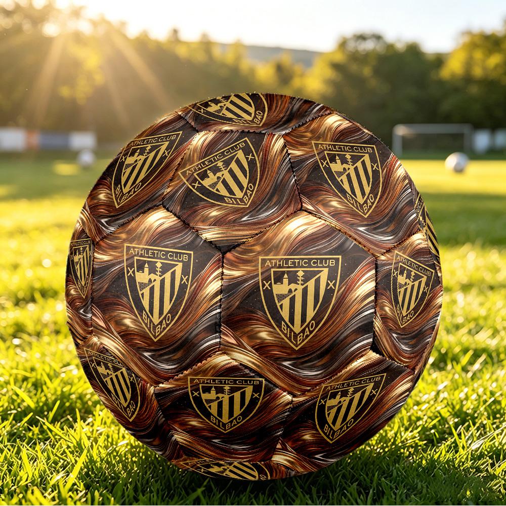 Athletic Bilbao FootballPrinted Size 5 Soccer Bootball, Anti Slip Adult Match Football Souvenir for Football Fans