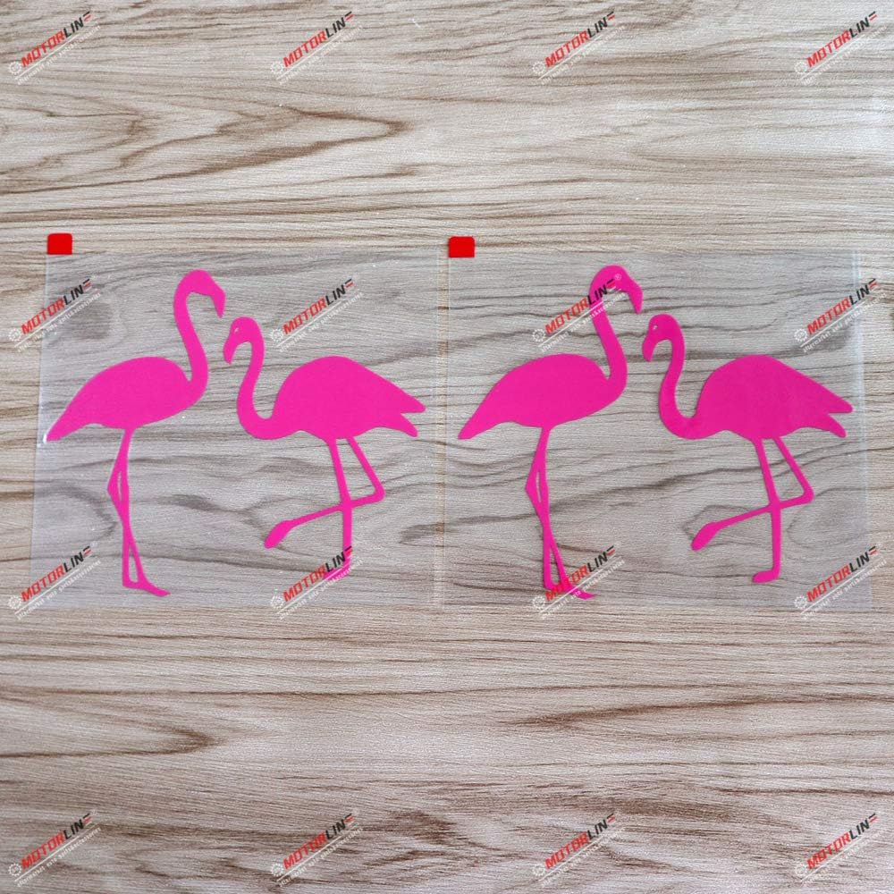 

2X hot Pink 6 2 Flamingo Love Decal Sticker Car Vinyl die-Cut