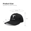 For Tesla Car Emblem Embroidery Snapback Baseball Cap Spring And Autumn Outdoor Adjustable Auto Logo Casual Hats Sunscreen Hat