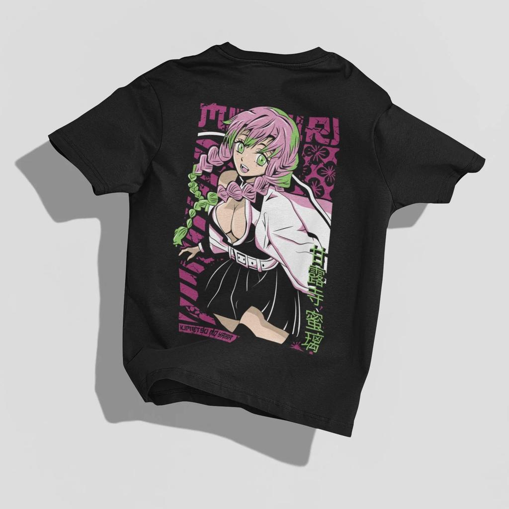 Anime Demon Slayer Character Graphic TShirt 100Cotton Oversized unisex Shirt Unisex Short Sleeve ONeck New Y2k Selling Popular