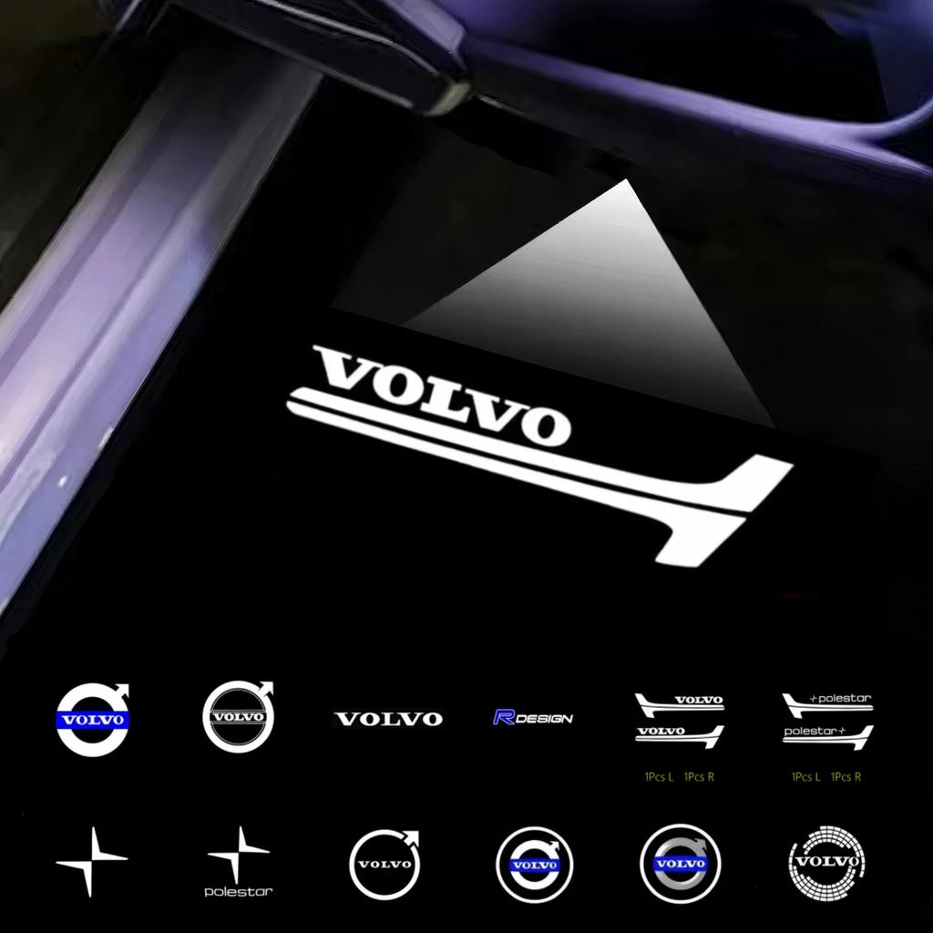 For Volvo S922Pcs LED Car Door logo Projector Lamps Welcome Light For Volvo XC90 V90 V60 XC60 V40 S80 S60 S90 C40 XC40 V70 XC70 C30 C70 EX90