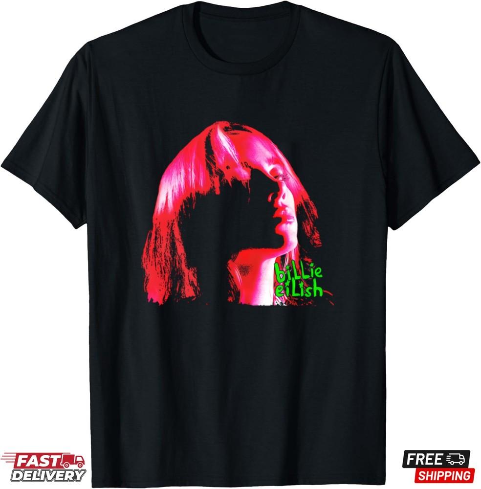 

Billie Eilish Music Tour T-Shirt Q13 Family Fan Billie Shirt Gift for Fans Unisex T-Shirt XXXL