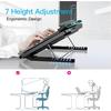 LIANGSTAR Laptop Cooling Pad, Laptop Cooler with 6 Quiet Fans for 12-17 Inch Notebook Gaming Fan Stable Stand, 7 Height & Wind Speed Adjustable, 2