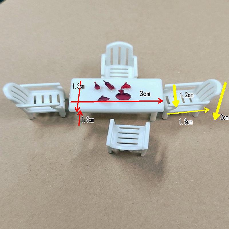 DIY 1:50 Scale Indoor Sand-Table Model Furniture Set