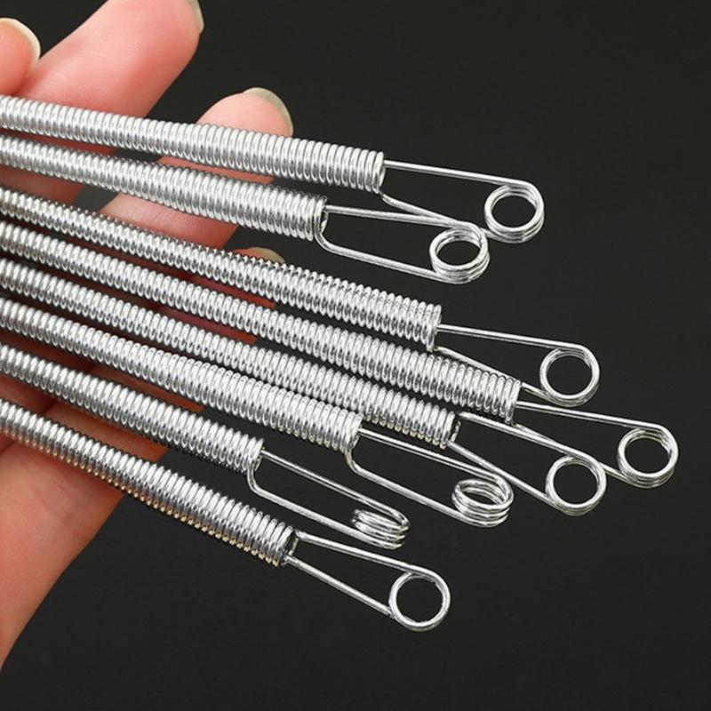 Bendable Steel Cord Threading Tool For Drawstring Spring Threader Clip Flexible String Puller Home Sewing Essential