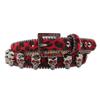 Full Skull Design for Women with Leopard Print with European and American Rhinestone Inlaid Belt High-end Pin Buckle Hip-hop Decoration Nightclub