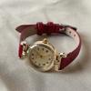 Mini Small Brown Watch Retro Ladies Light Luxury Niche Art Medieval Small Gold Watch