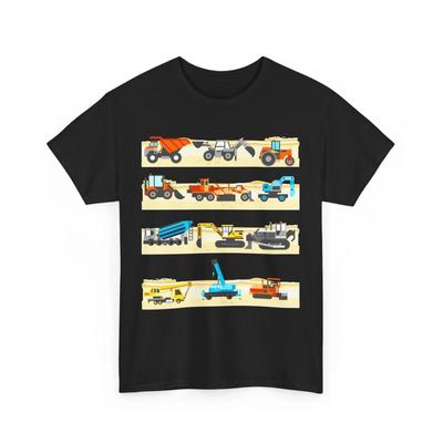 LKW-Shirt, Bau-Bagger-Planierraupen-Bagger-Liebhaber Damen Herren Shirt