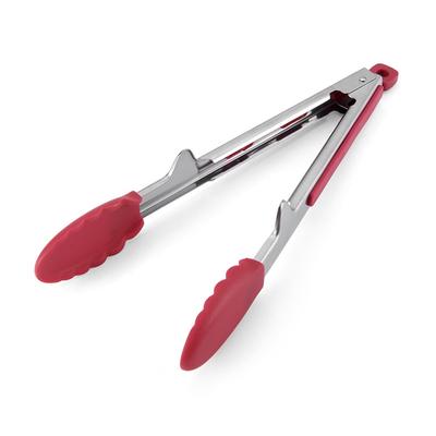 13.4 Inch Soft Grip Nylon Tongs Stainless Steel Heat Resistant Cooking Utensils Nonstick Dishwasher Safe Kitchen Tools