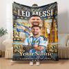 Messi Personalized Name Blanket Gift Personalized Blanket Durable Comfort for Sofa Office Chair Bed Chair Ideal for All Seasons