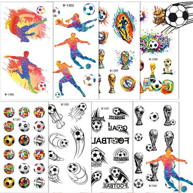 Tattoo Sticker Waterproof World Cup Football Sports Children'S Cartoon Cute Temporary Tattoo Sticker