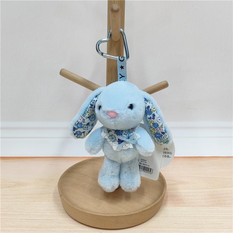 Cartoon Rabbit Plush Keychain Toy Animal Keyring Stuffed Doll For Gift Kids