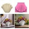 Easy to Use Silicone Concrete Mould Shell Shape Resin Vases Moulds Pen Holders Molds for Making Succulent Plant Pots