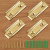 4 Pieces Wall Clip with Screws and Anchors Spring Loaded Tapestry Clamp Metal