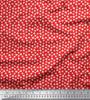 Soimoi Japan Crepe Satin Fabric Clover Leaves Small Print Fabric by Metre 42 Inch