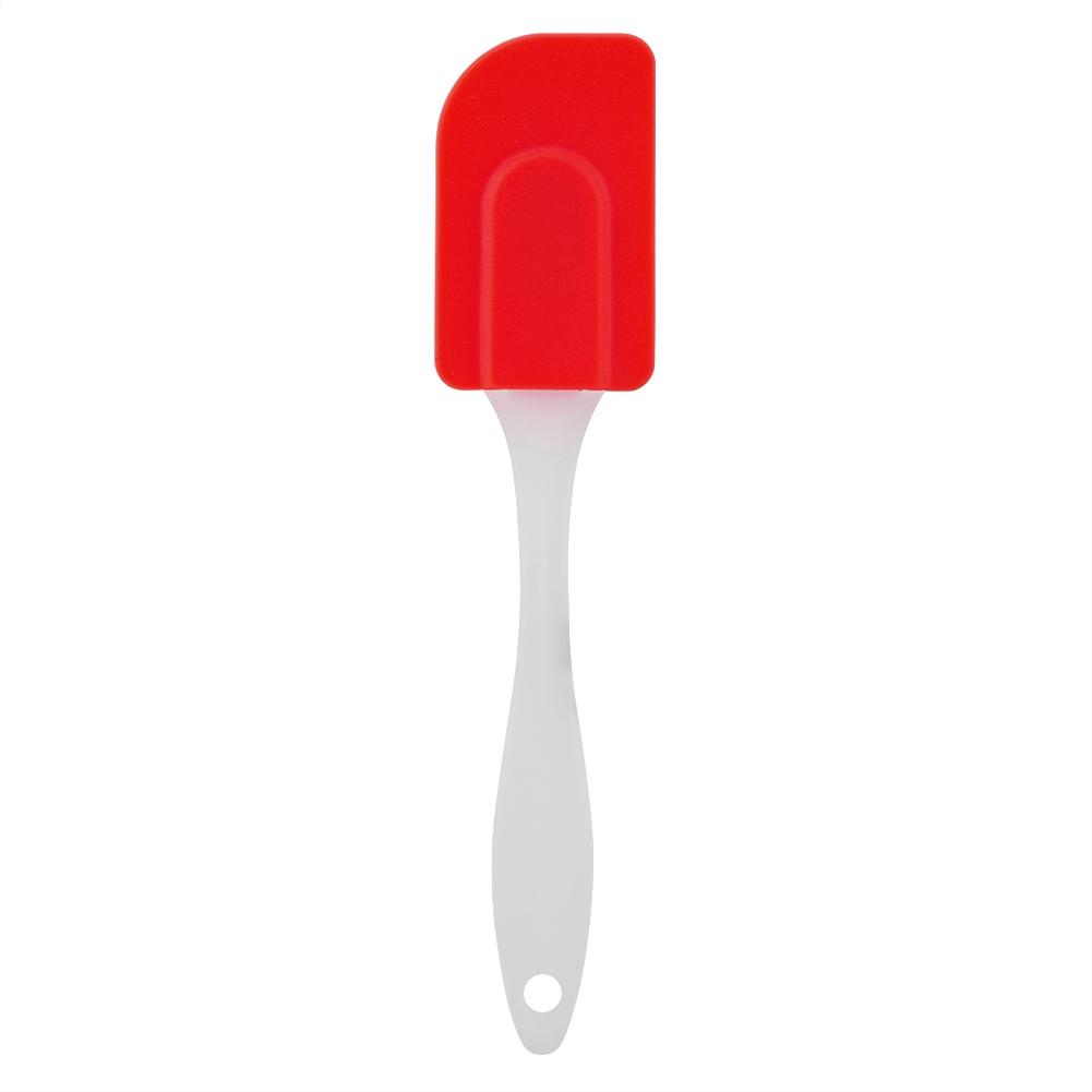 Silicone Spatulas   Cream Scraper Heat Resistant Kitchen Cake Baking Mixing Tool(Red)
